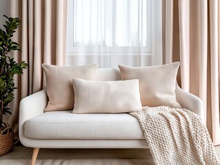 Elegant home interior design lifestyle inspiration cozy living room soft textures natural light