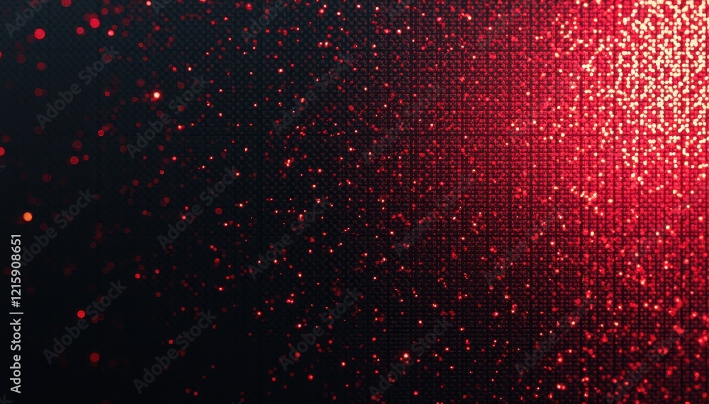 Poster mesmerizing red and black abstract background with bokeh effect