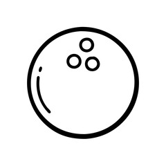 bowling ball icon design
