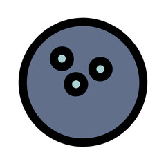bowling ball icon design