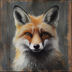 Obraz premium Cross fox crossing road