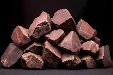 Red Stone Pile Abstract Background Image