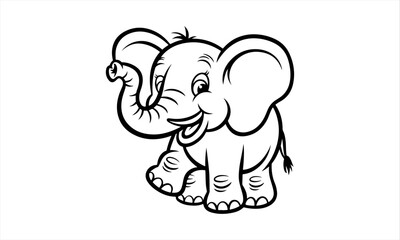 a cute animals vector art illustration