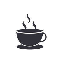 Hot drink solid icons, minimalist vector illustration ,simple transparent graphic element .Isolated on white background