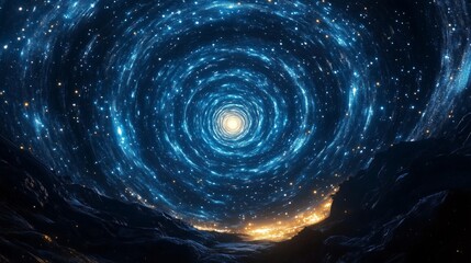 Exploring the Cosmic Spiral Tunnel Through Space and Time
