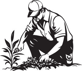 gardener in activity