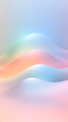 Pastel Wave Abstract Background Illustration