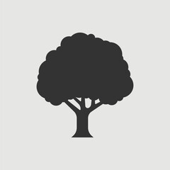 Vector Simple Isolated Tree Icon