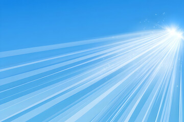 Abstract Blue Light Rays Background
