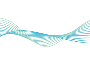 ライン・ウエーブのようなアブストラクトのデザインイラスト