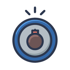 buzzer button icon design