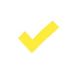yellow tick icon