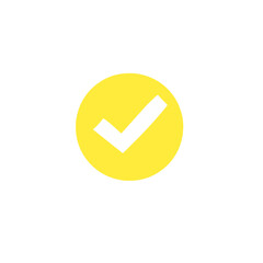 yellow tick icon