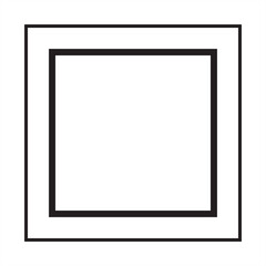 Obraz premium Square gradient frame blended line effect. Decoration for technology
