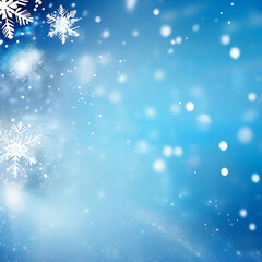 Delicate snowflakes drift through the air, settling softly on a frosty ground, creating a peaceful winter ambiance