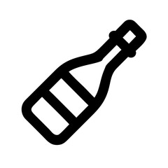 champagne bottle icon design