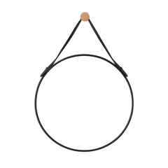 Modern minimalist round frame display studio setting image showcase blank space transparent background