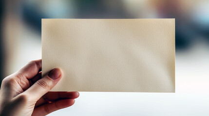 Obraz premium Blank Beige Paper Mockup: Elegant, Simple, and Clean Design