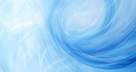 Obraz premium Abstract blue waves creating a serene and calming visual effect.