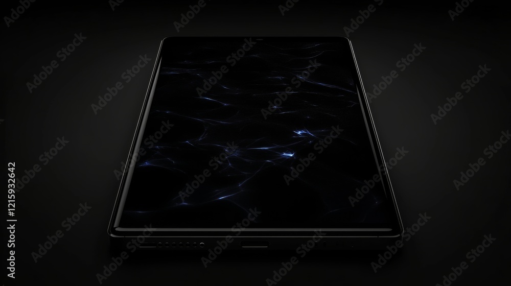 Aufkleber sleek smartphone displaying abstract dark pattern