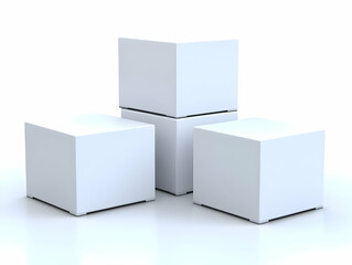 White Cube 3D Render