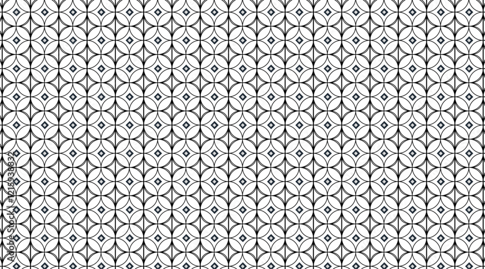 Aufkleber circular shape vector background pattern design | pattern design with geometric shape with circle, l