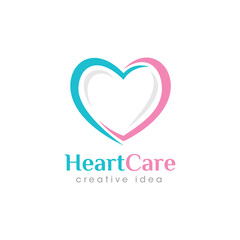 Creative Love Concept Logo Design Template