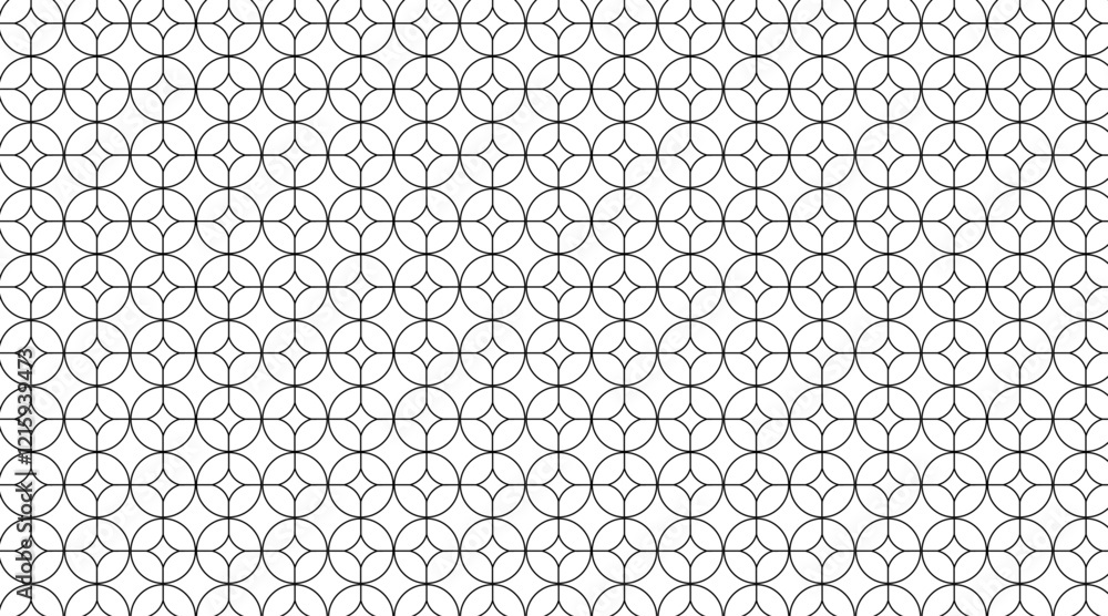 Aufkleber circular shape vector background pattern design | pattern design with geometric shape with circle, l