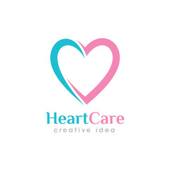 Creative Love Concept Logo Design Template