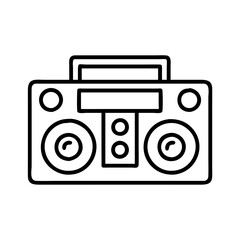 boom-box-with-speakers- .svg