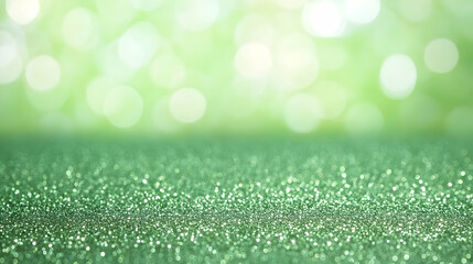 Obraz premium Green Glitter Abstract Background