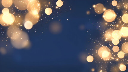 Golden Sparkles Abstract Background