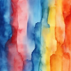 A colorful painting with a rainbow of colors