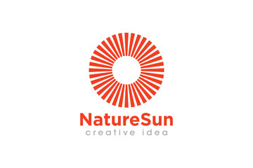 Creative Sun Concept Logo Design Template