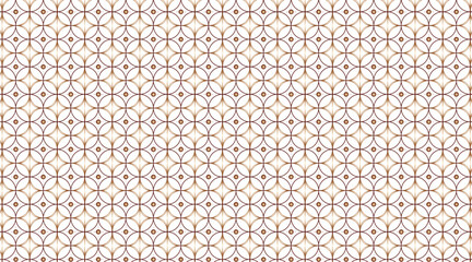 Circular shape vector background pattern design | Pattern design with geometric shape with circle, line, diamond, 3d object with golden colour | Seamless modern pattern background