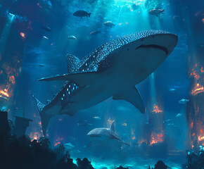 Enormous Deep-Sea Aquarium in a World-Class Facility with Stunning Marine Life