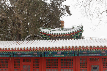snow view of Forbidden City