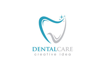 Creative Dental Concept Logo Design Template