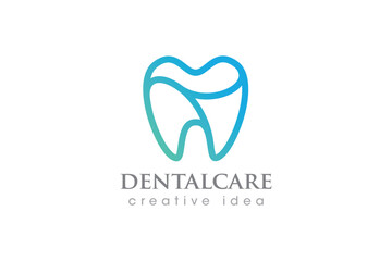 Creative Dental Concept Logo Design Template