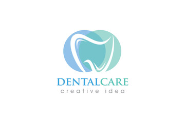 Creative Dental Concept Logo Design Template