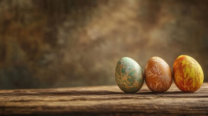 Easter Eggs concept with copyspace