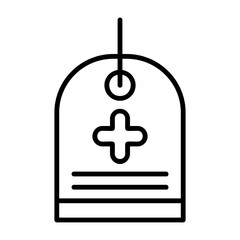 Obraz premium Tag Outline Style Icon