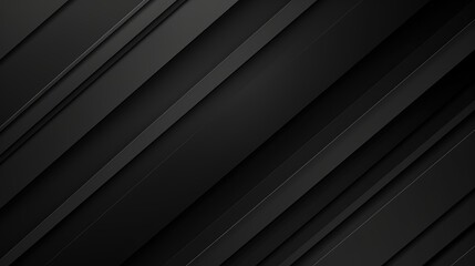 Obraz premium Abstract black background with diagonal lines creating depth and texture.