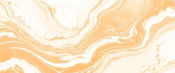 Vector abstract gold and white marble acrylic liquid surfaces texture design.