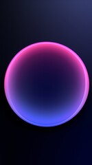 Fototapeta premium digital technology pink blue gradient abstract circle poster background