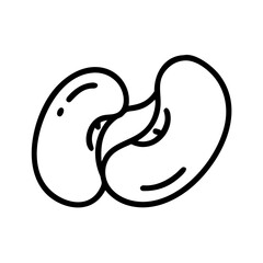 kidney beans icon design