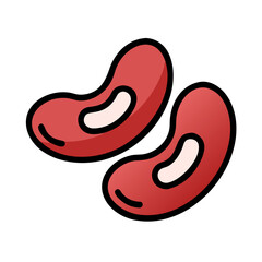 kidney beans icon design