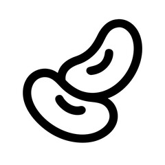 Fototapeta premium kidney beans icon design