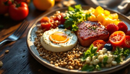 Healthy Gourmet Breakfast Bowl: A Vibrant and Nutritious Start to Your Day