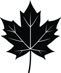 Beautiful Leaf silhouette vector illustration, Leaf line art, Leaf isolated vector icon